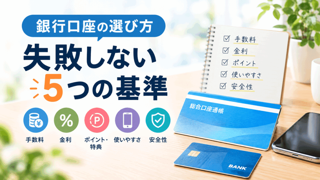 銀行口座の選び方