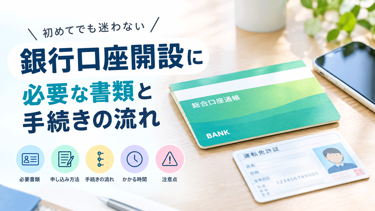 銀行口座開設に必要な書類と手続きの流れ