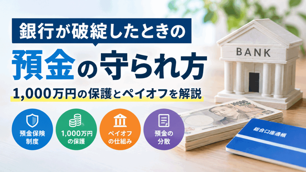 銀行が破綻したときの預金の守られ方