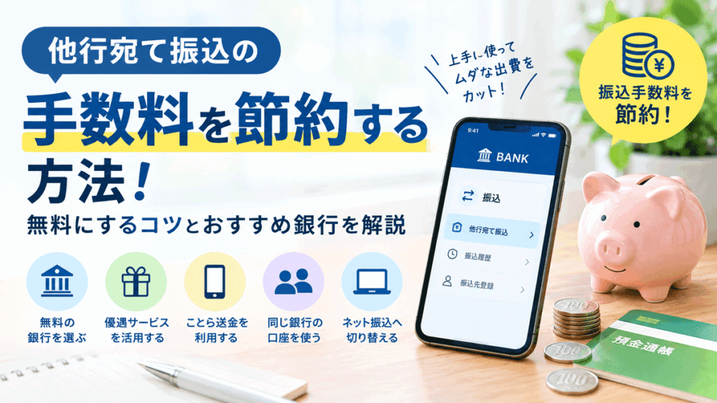 他行宛て振込の手数料を節約する方法