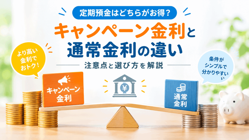 キャンペーン金利と通常金利の違い