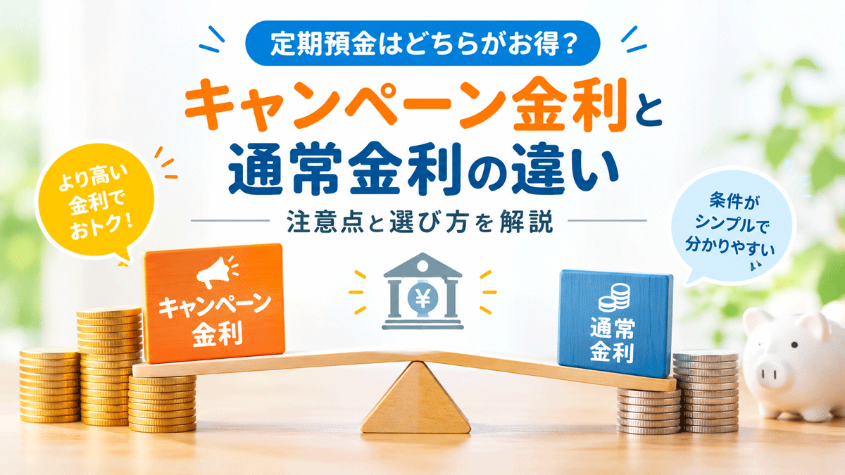 キャンペーン金利と通常金利の違い