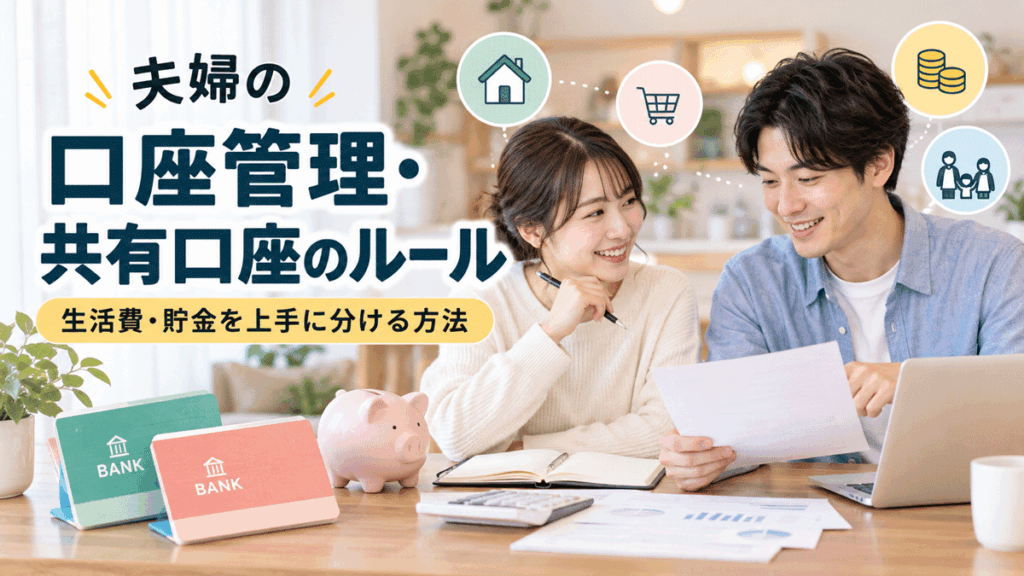 夫婦の口座管理・共有口座のルール