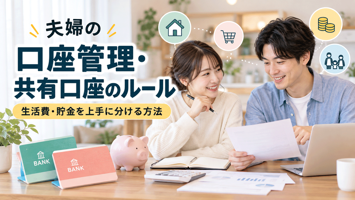 夫婦の口座管理・共有口座のルール