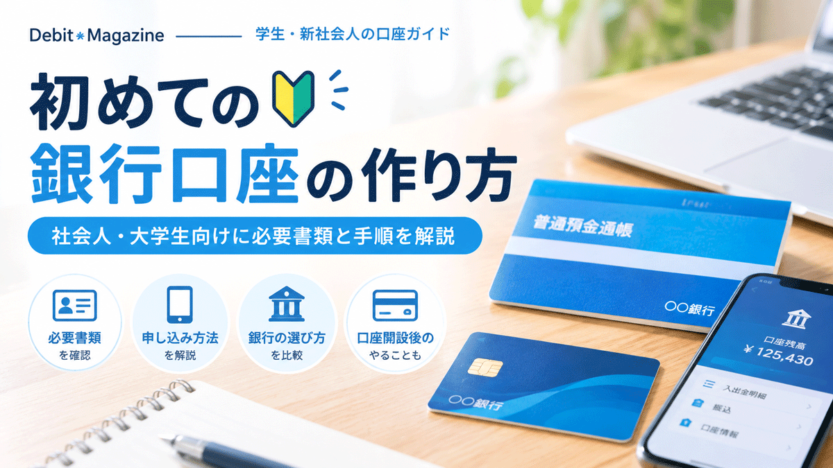 初めての銀行口座の作り方