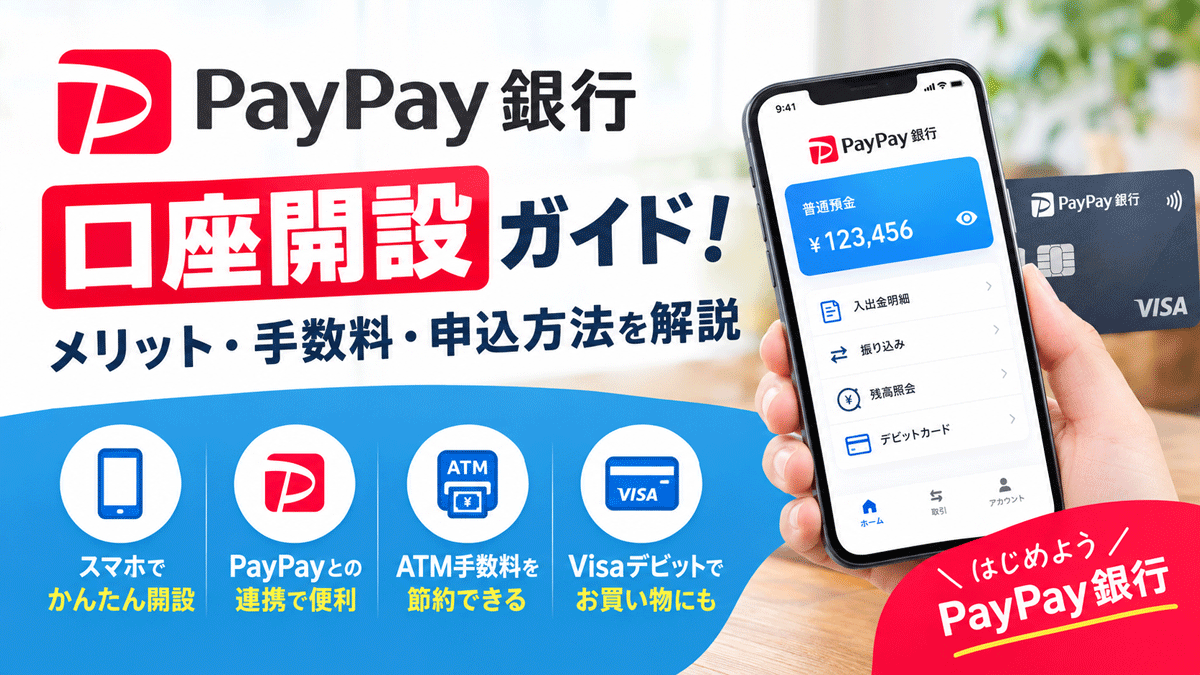 PayPay銀行の口座開設ガイド