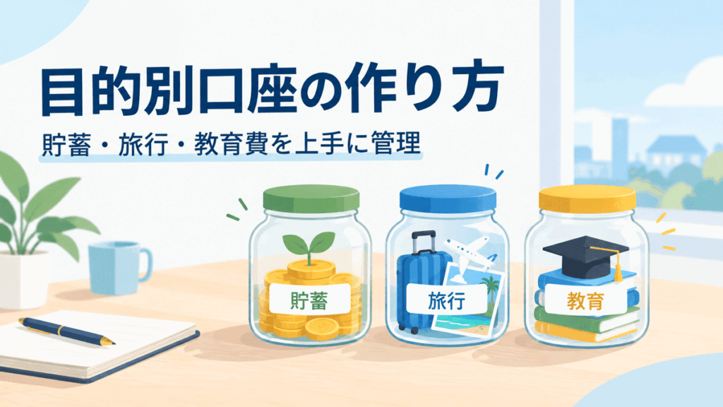 目的別口座の作り方