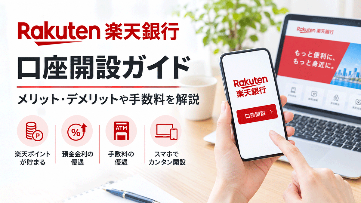 楽天銀行の口座開設ガイド