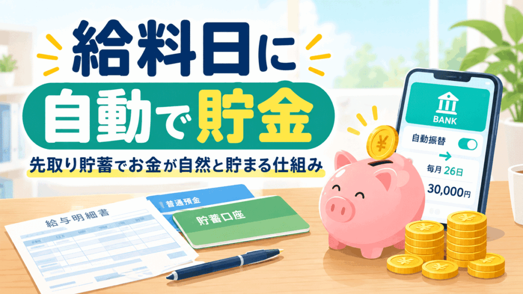 給料日に自動で貯金する仕組みの作り方