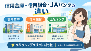 信用金庫・信用組合・JAバンクの違いとは？