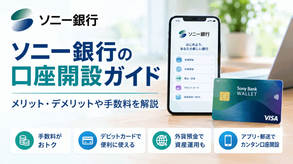 ソニー銀行の口座開設ガイド
